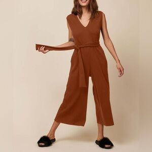 Whimsy + Row Westly Jumpsuit Rust